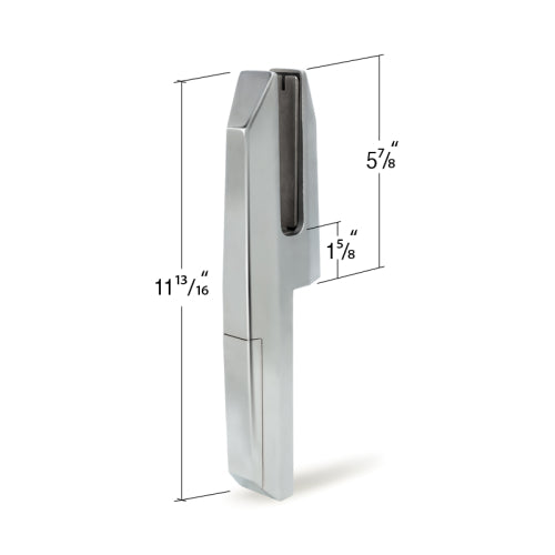 Frameless Fence Clamps Tilt Lock Adjustable Edge Mount For 1/2" - 11/16" Glass