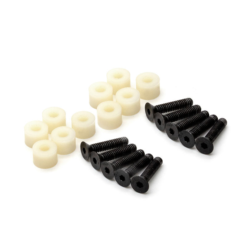 Pin Bolt And Nylon Grommet 1/4"-20 Flat Socket Head For Smoke Baffle - 10 Per Pack