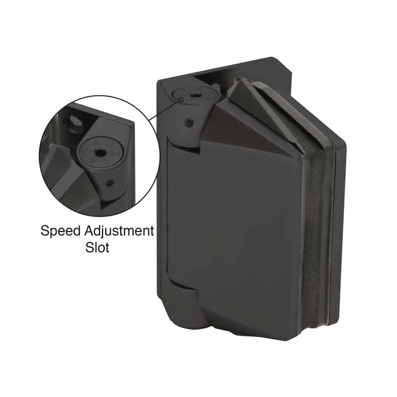 Polaris 120 Series Gate Hinge Glass To Wall Or Post For 3/8" To 1/2" Glass