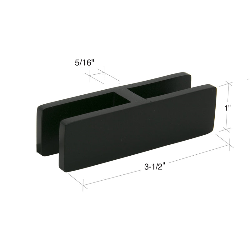 Stabilizing Glass Clamp 180 Degree Glass-To-Glass 1/2"-9/16" Glass
