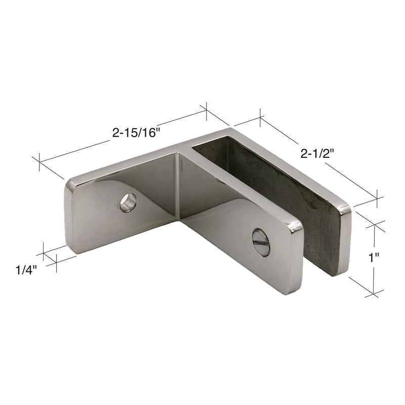 Stabilizing Glass Clamp Wall Mount 11/16"-13/16" Glass