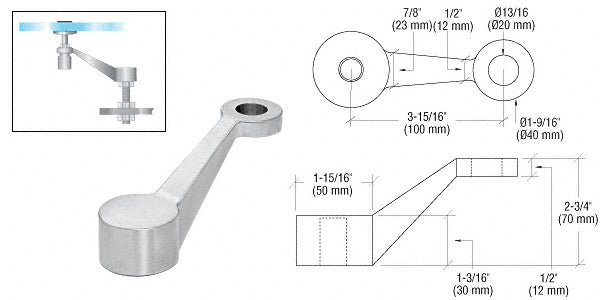 Heavy Duty 1 Arm Column Mount Spider Fitting