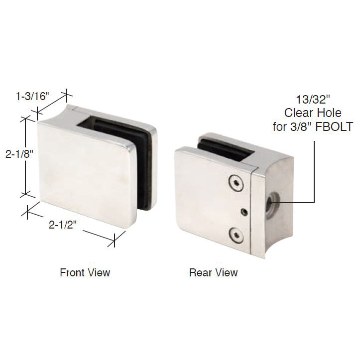 F-Series Square Clamp with Radius Base