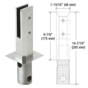 Windscreen Railing Base Plate Frameless Windscreen Clamp Systems