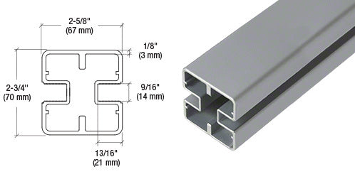 CRL Heavy-Duty Windscreen Post Only - 156"