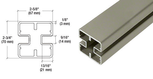 CRL Heavy-Duty Windscreen Post Only - 48"