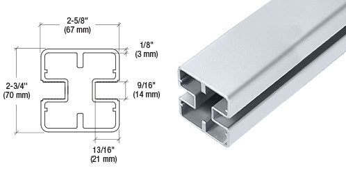 CRL Heavy-Duty Windscreen Post Only - 48"