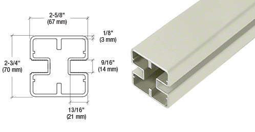 CRL Heavy-Duty Windscreen Post Only - 60"