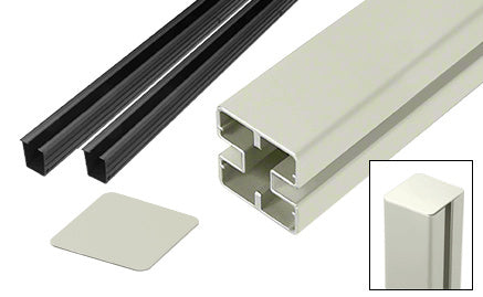 Windscreen Railing Base Plate CRL Heavy-Duty Windscreen Post Kit - 72