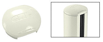 CRL Aluminum Windscreen System Round Post Cap for 180 Degree Center or End Posts