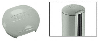 CRL Aluminum Windscreen System Round Post Cap for 180 Degree Center or End Posts