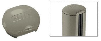 CRL Aluminum Windscreen System Round Post Cap for 180 Degree Center or End Posts