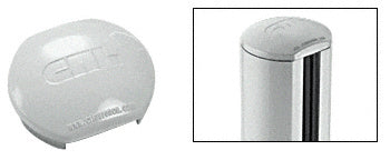 CRL Aluminum Windscreen System Round Post Cap for 180 Degree Center or End Posts