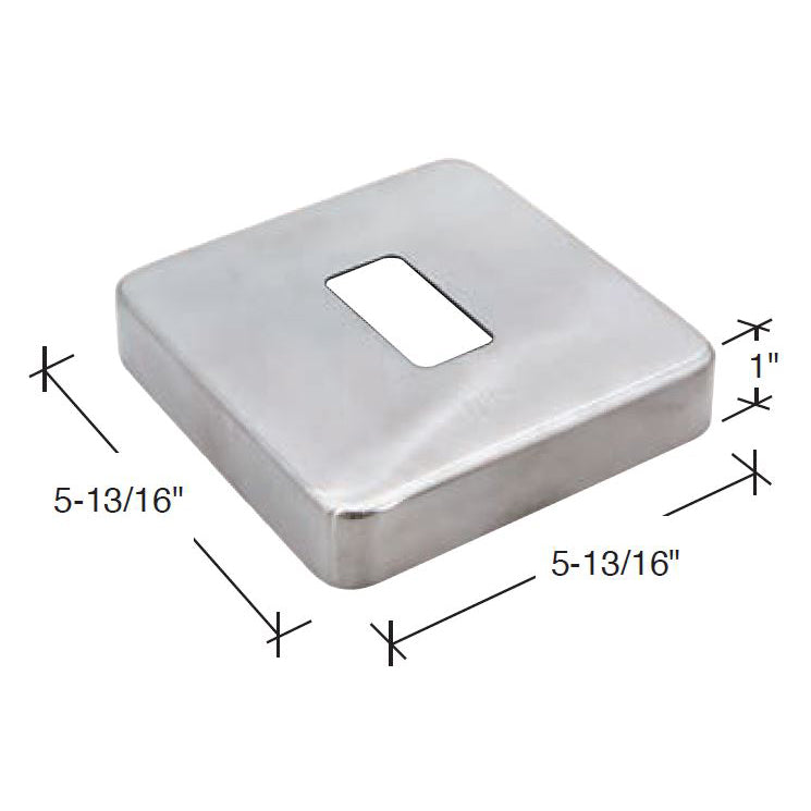 Flange Cover Plate For 1" x 2" Rectangular Rail