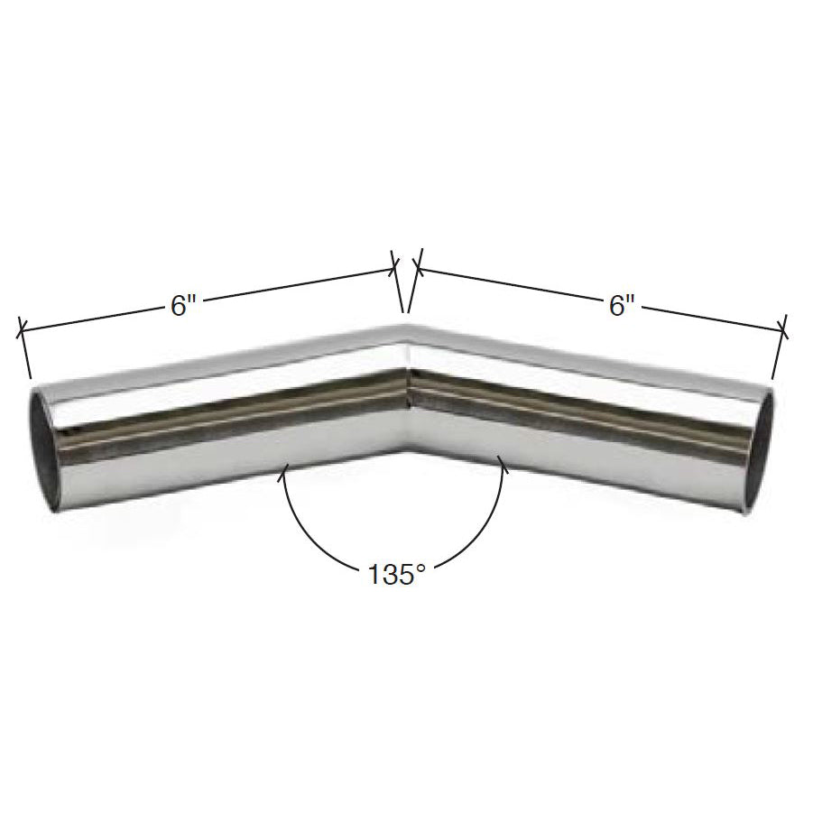 1.9" O.D. Pipe Rail 135 Degree Corner