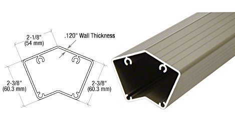 CRL 200, 300, 350, and 400 Series 36" Long 135 Degree Post