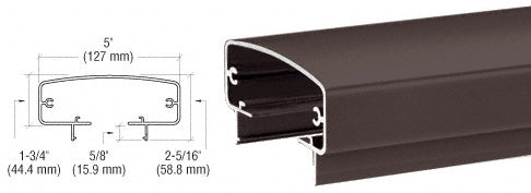 CRL 400 Series 241" Top Rail