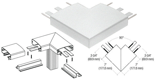 CRL 400 Series Top Cap 90º Corner