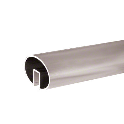 CRL 4" x 2-1/2" Oval Extruded Aluminum Cap Rail for 1/2" or 5/8” Glass