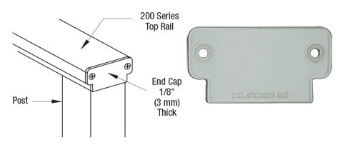 CRL 200 Series Decorative End Cap