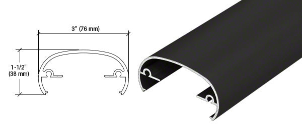 CRL Hansen 320X Series 241" Long Top Rail