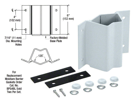 CRL Inside 135 Degree Fascia Mounted Bracket