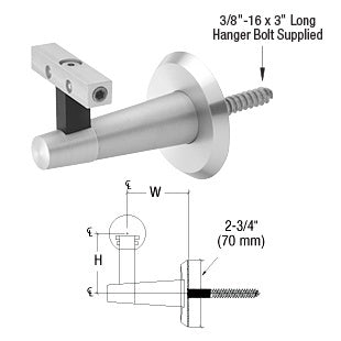 CRL-Blumcraft® Pacific Series Wall Mounted Hand Rail Bracket