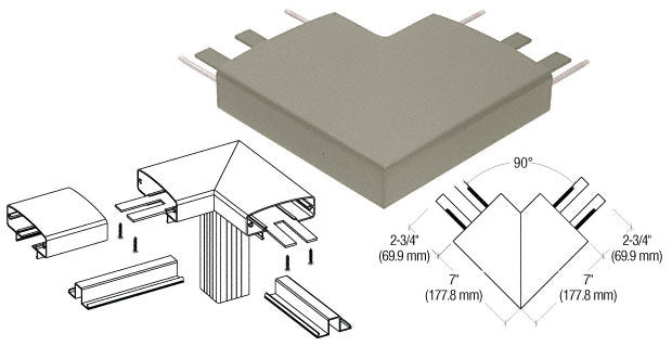 CRL 400 Series Top Cap 90º Corner