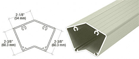 CRL 200, 300, 350, and 400 Series 48" 135 Degree Fascia Mount Post