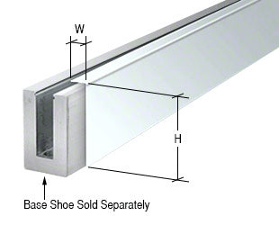 CRL 3m Cladding for L56S, L21S, and L25S Series Square Aluminum Base Shoe