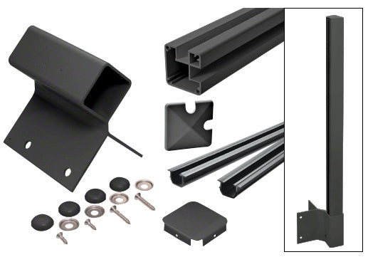 CRL 1100 Series Outiside 90 Degree Fascia Mount Post Kit