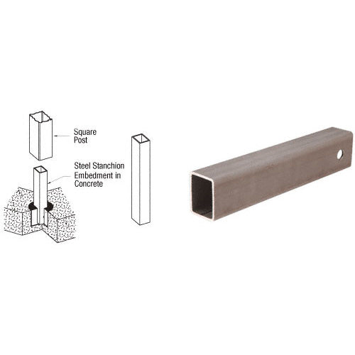 CRL Custom Stainless Steel Core Mount Stanchion