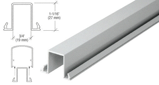 CRL Horizontal Snap-In Infill for Glass 241" Long