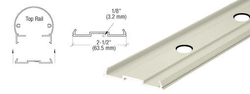 CRL Pre-Punched 241" Top Rail Infill for Pickets