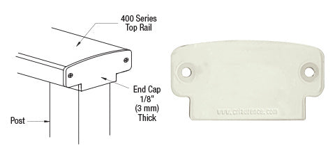 CRL 400 Series Decorative End Cap