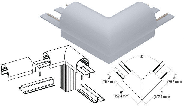 CRL 300 Series Top Cap 90º Corner