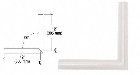 CRL Quick Connect 90º Corner for 1-1/2" Diameter Tubing