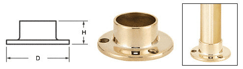 CRL Full Flange for 1-1/2" Tubing