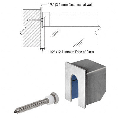 CRL Stainless Stabilizing End Cap for 11 Gauge Cap Railings