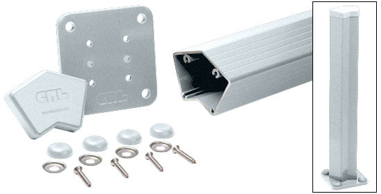 CRL 100 Series 48" 135º Surface Mount Post Kit