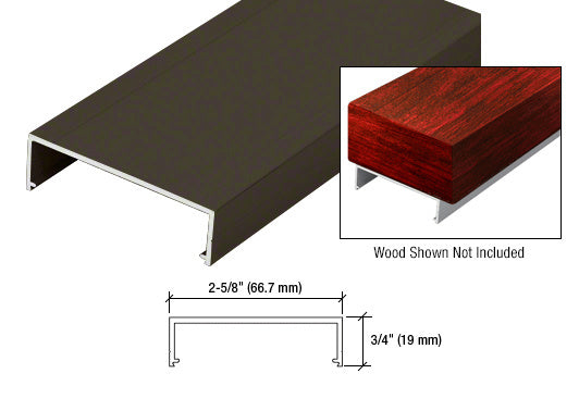 CRL Hansen Wood Top Rail 241" Long