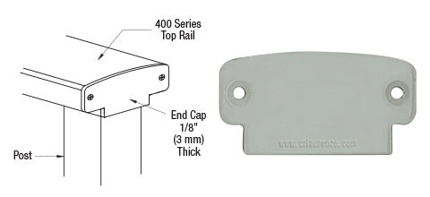 CRL 400 Series Decorative End Cap