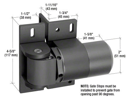 CRL SureClose® Hydraulic Gate Hinge-Closer