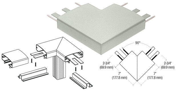 CRL 400 Series Top Cap 90º Corner