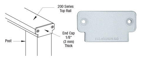 CRL 200 Series Decorative End Cap