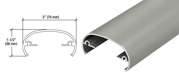 CRL Hansen 320X Series 241" Long Top Rail