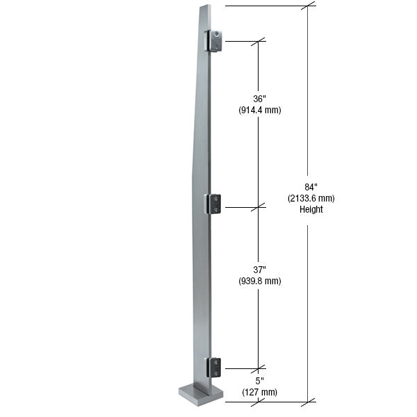 CRL Brushed Stainless Metropolis 84" Center Post