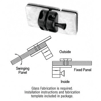 CRL 316 180 Degree Glass-to-Glass Gate Latch