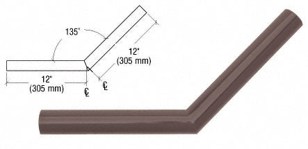 CRL Quick Connect 135º Corner for 1-1/2" Diameter Tubing