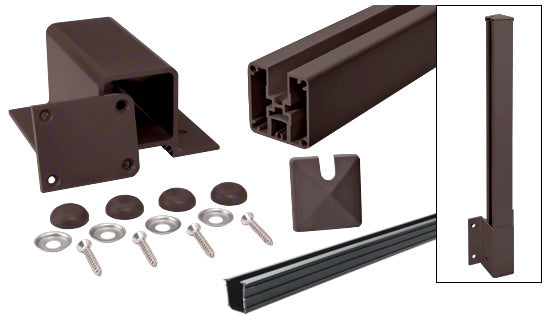 CRL 1100 Series End Fascia Mount Post Kit